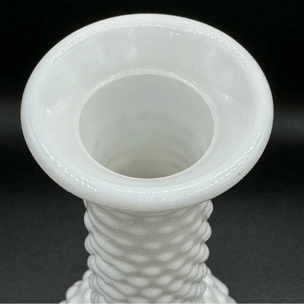 Vintage Milk Glass Hobnail Bud Vase EO Brody Co 2000 Collectible